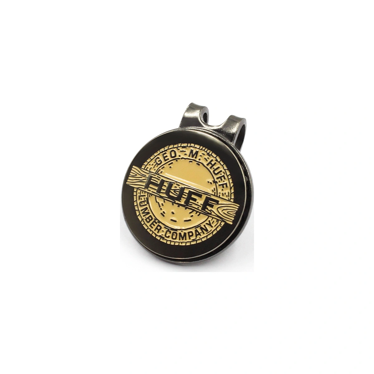Antique-Finish Hat Clip Ball Markers with Logo