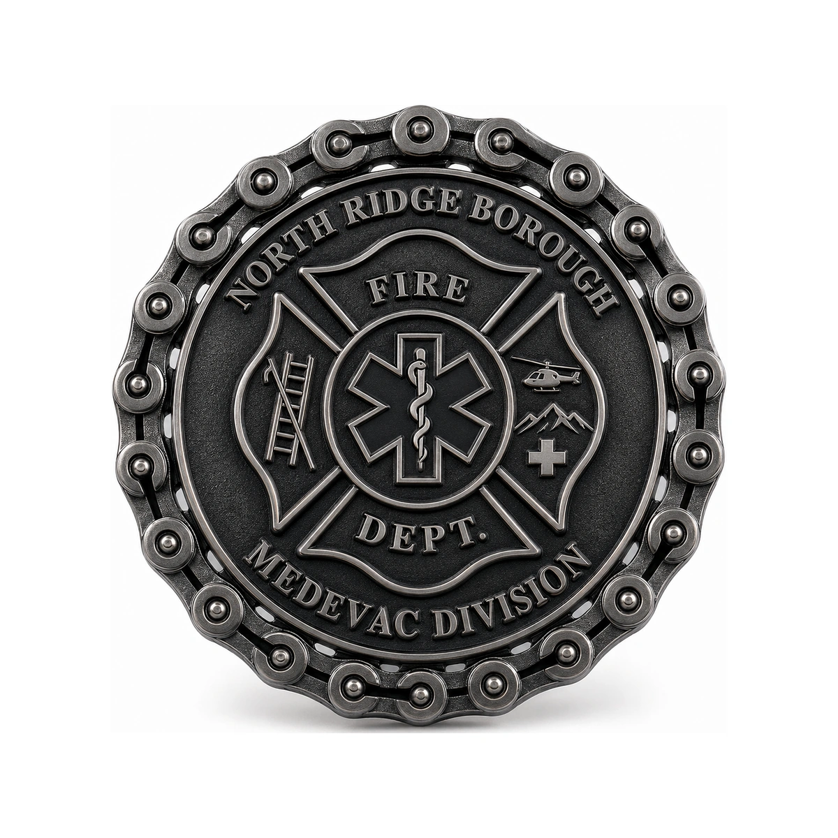 Custom Fire Medevac Challenge Coins