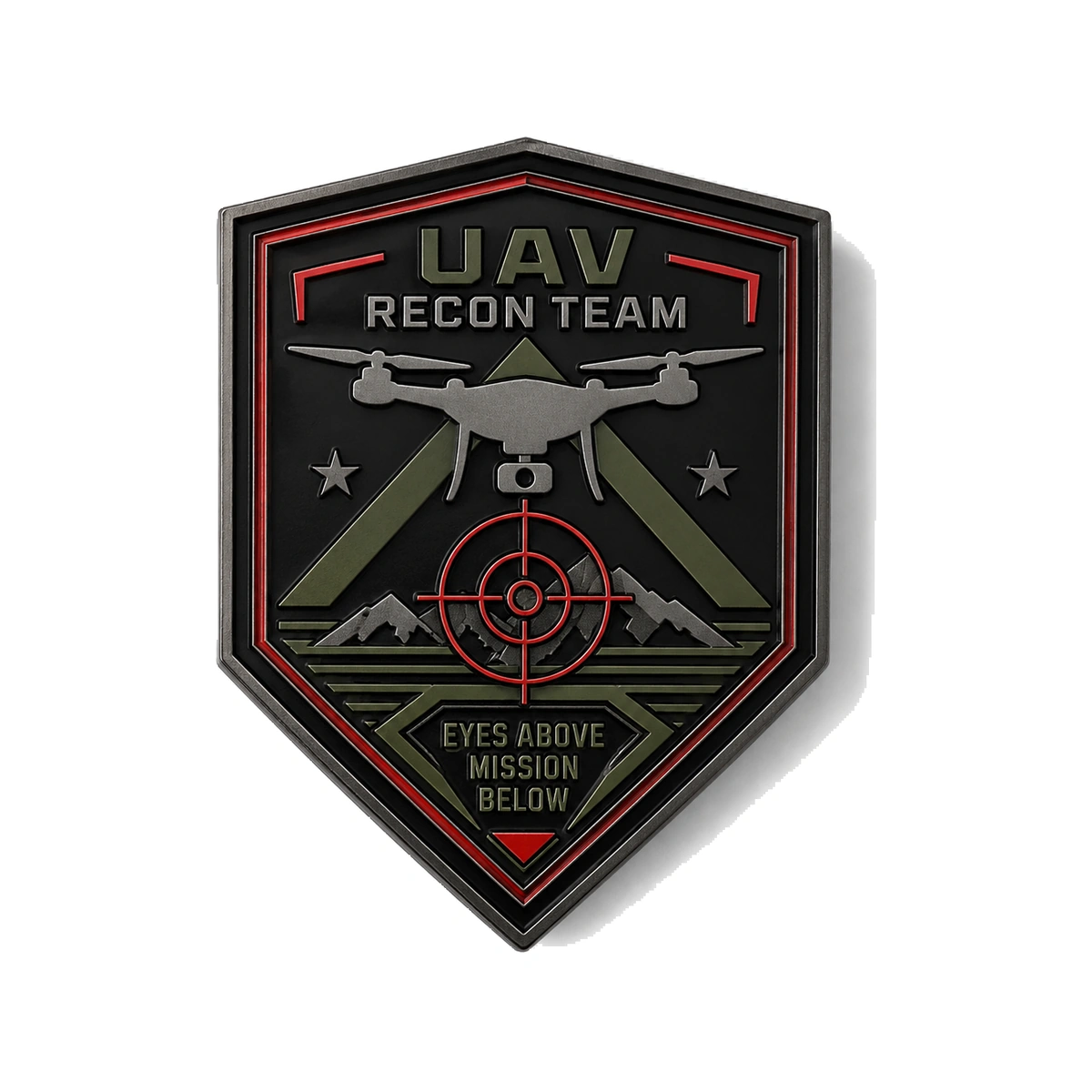 Custom UAV Recon Challenge Coins