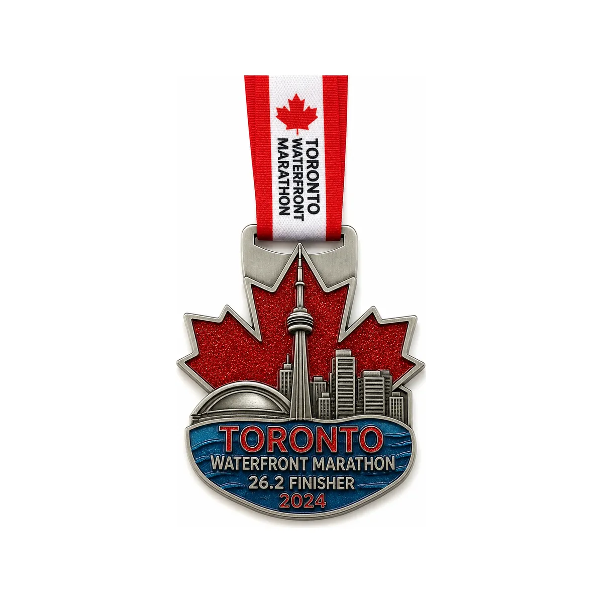 Custom Waterfront Marathon Medal