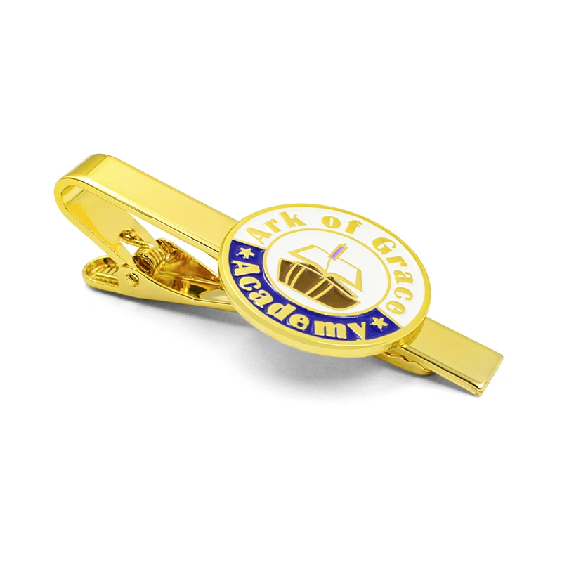 Custom Academy Logo Enamel Tie Clips product sample
