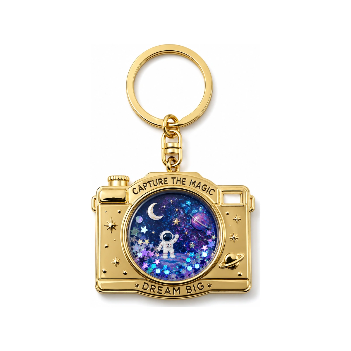 Custom Starry Sky Liquid Glitter Keychain