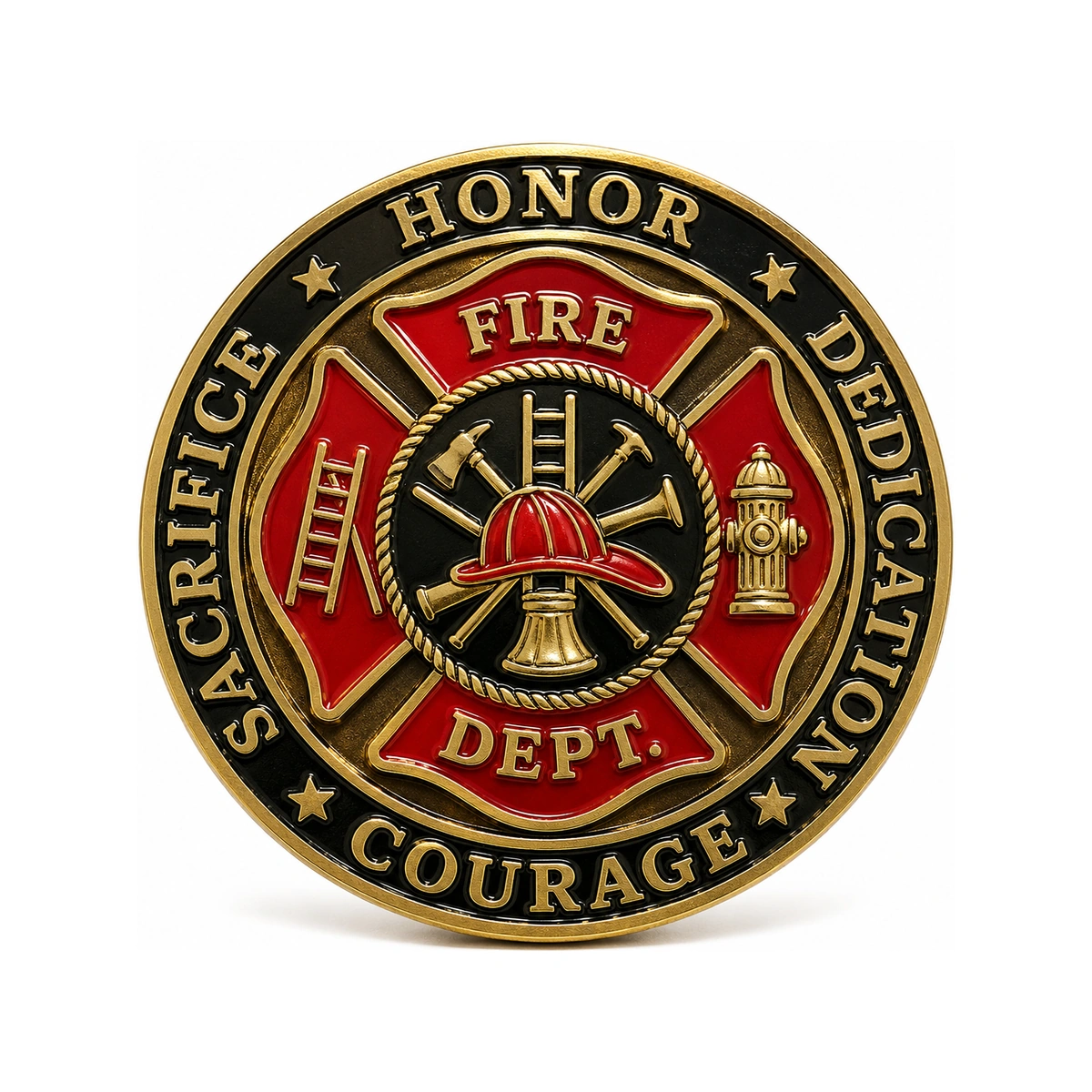 Custom Fire Department Honor Coins