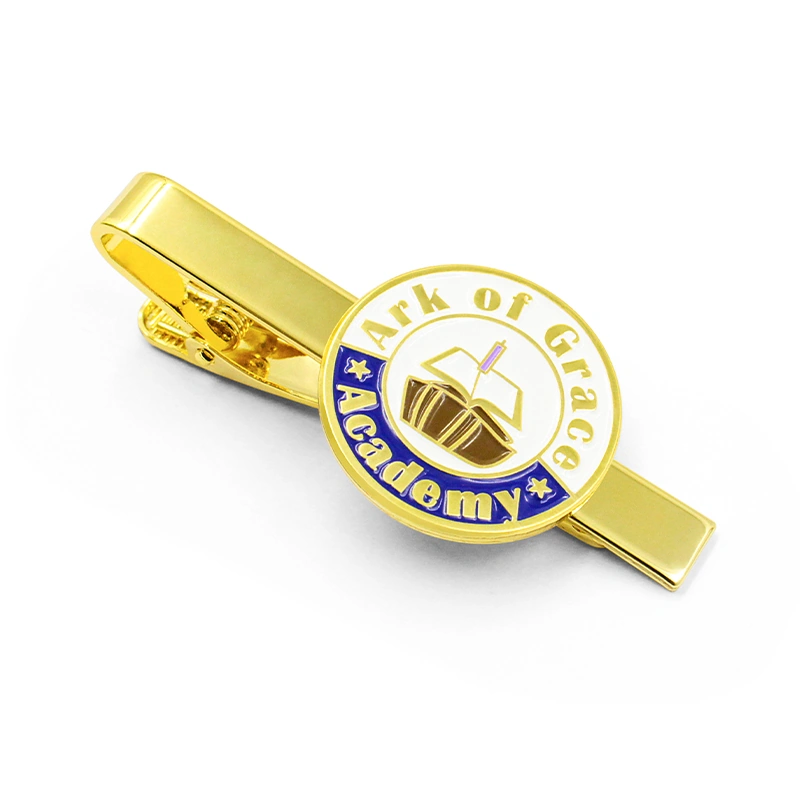 Custom Academy Logo Enamel Tie Clips product sample