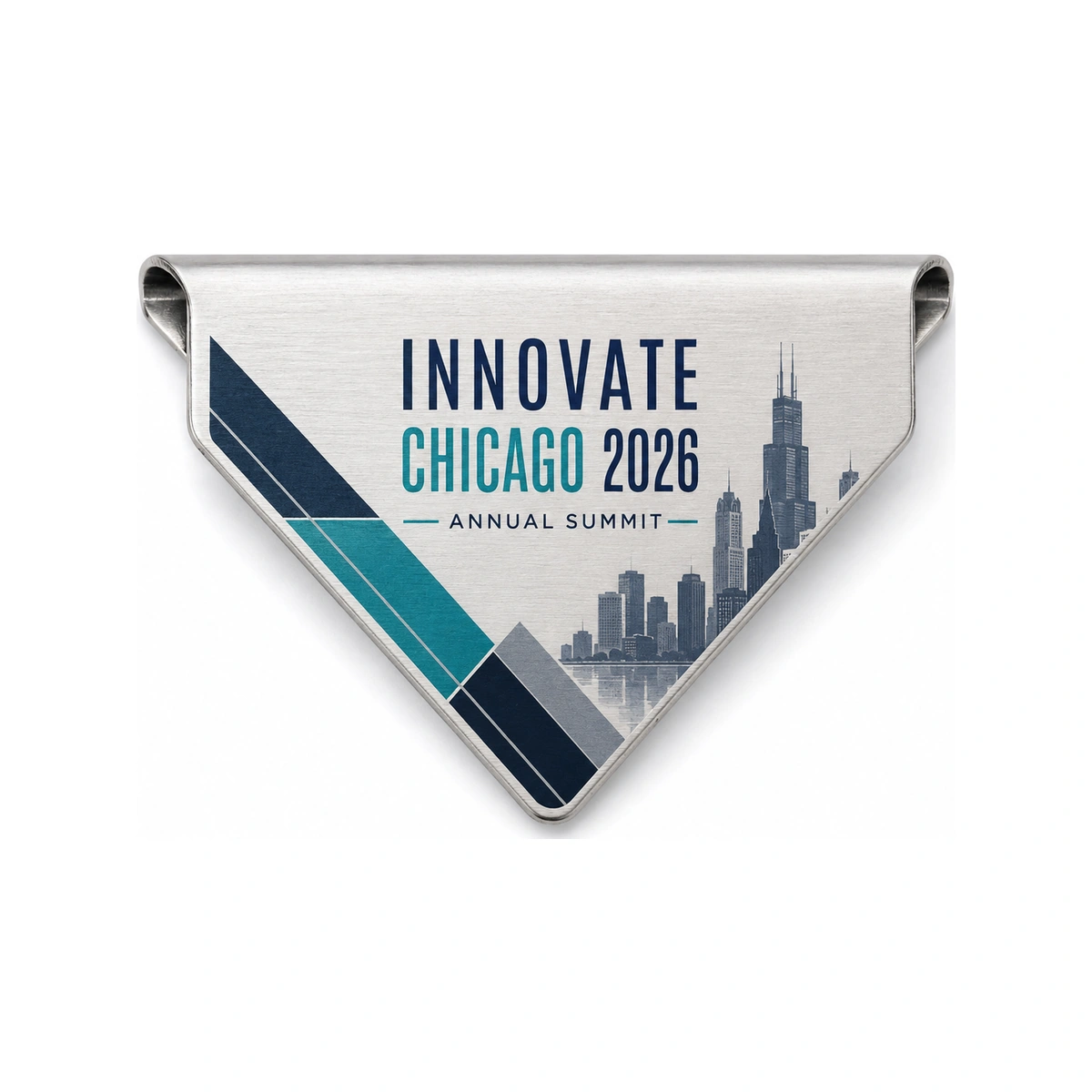 Custom Corner Bookmark – Printed Metal Conference Clip