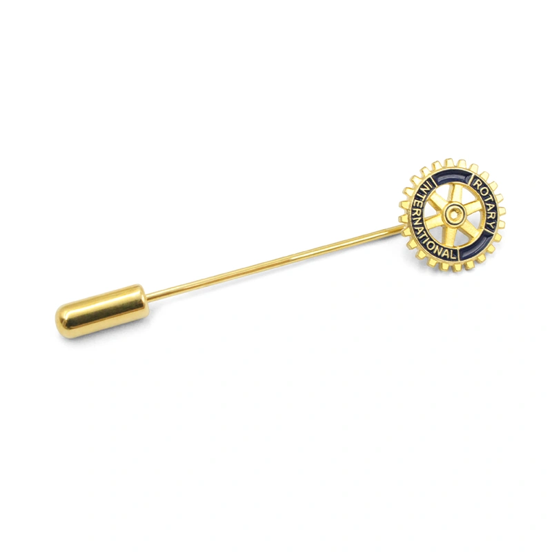 Custom Gear Emblem Tie Stick Pins