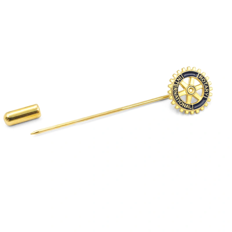 Custom Gear Emblem Tie Stick Pins