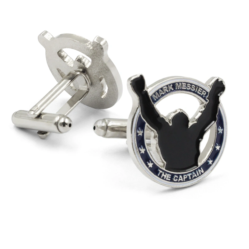 Custom Silhouette Enamel Cufflinks