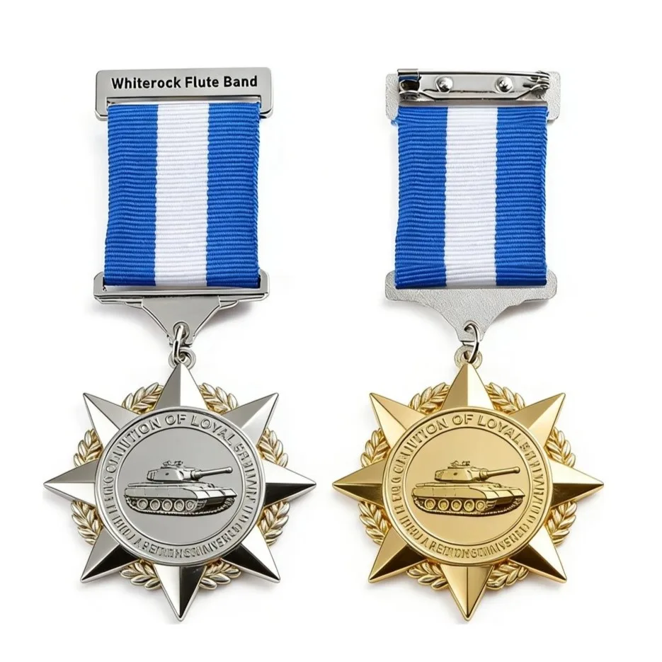 Custom Star Service Medallions