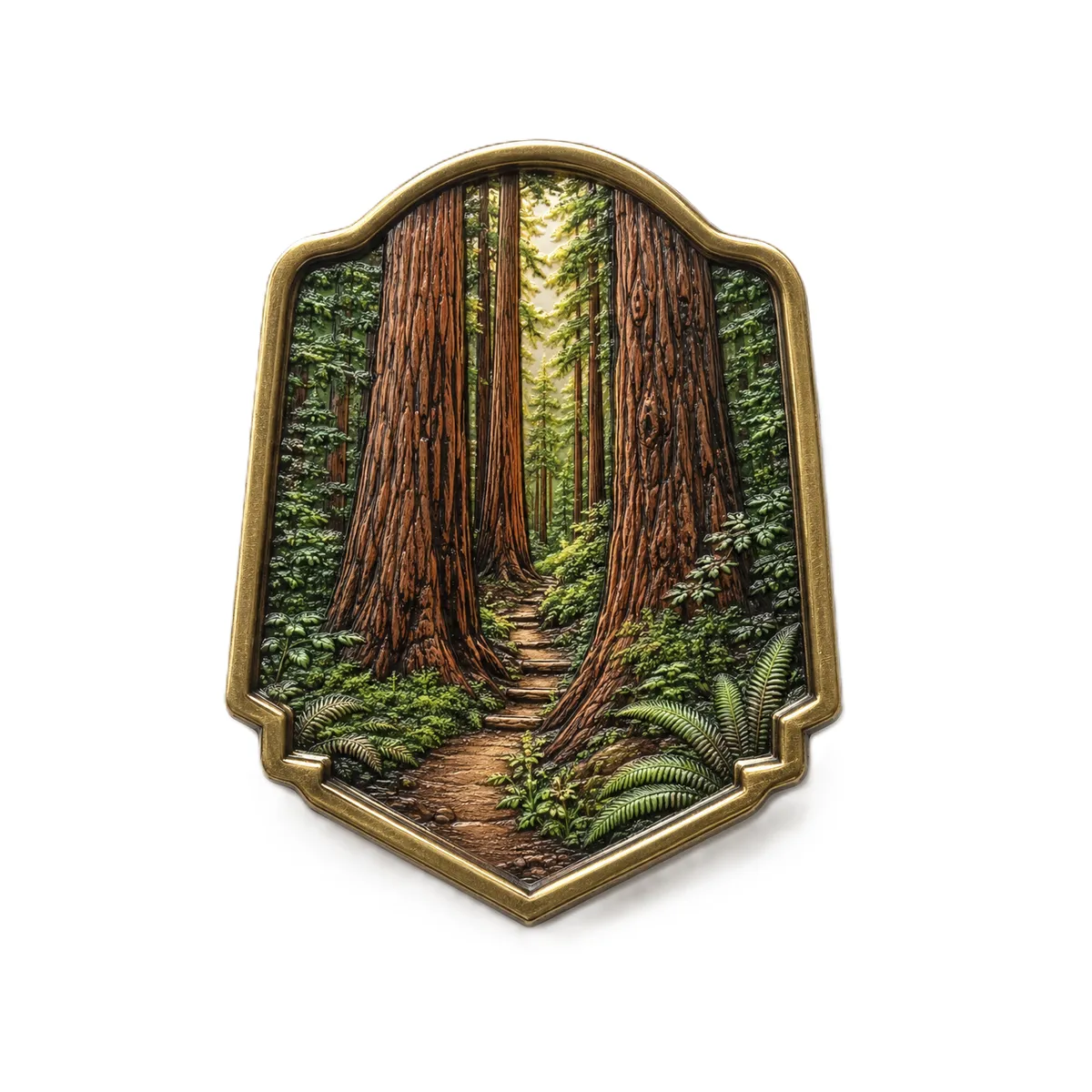Custom Printed Forest Tourism Pin