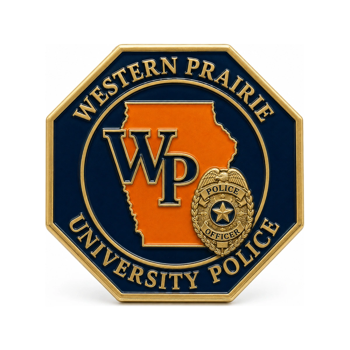 Custom University Police Challenge Coins