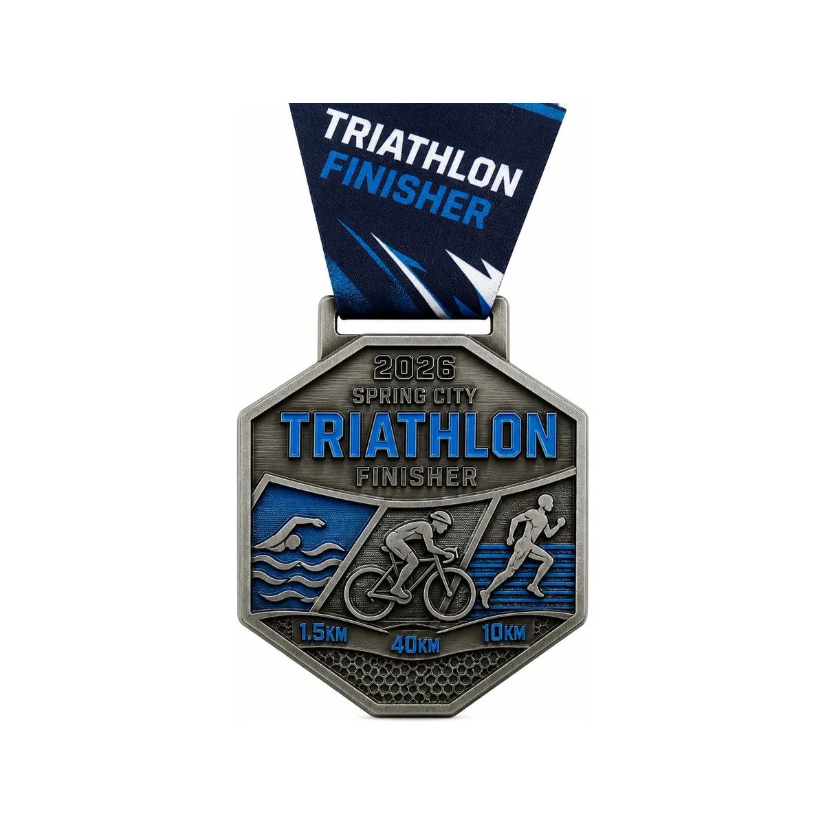 Custom Triathlon Finisher Medals