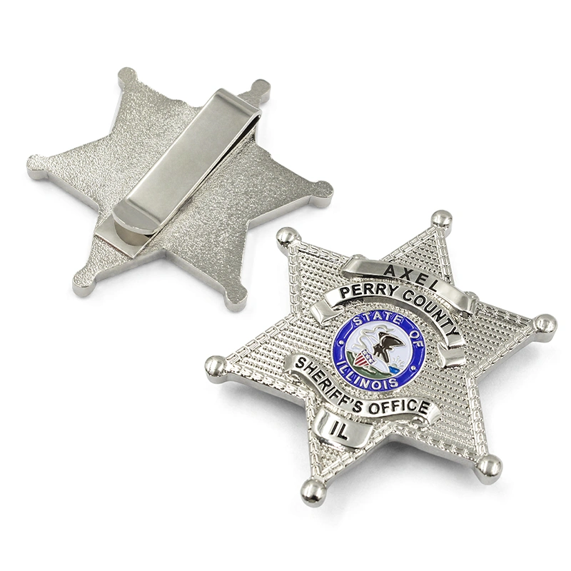 Custom Sheriff Badge Uniform Clips