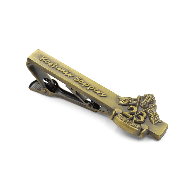 Custom Shield Emblem Enamel Tie Clips