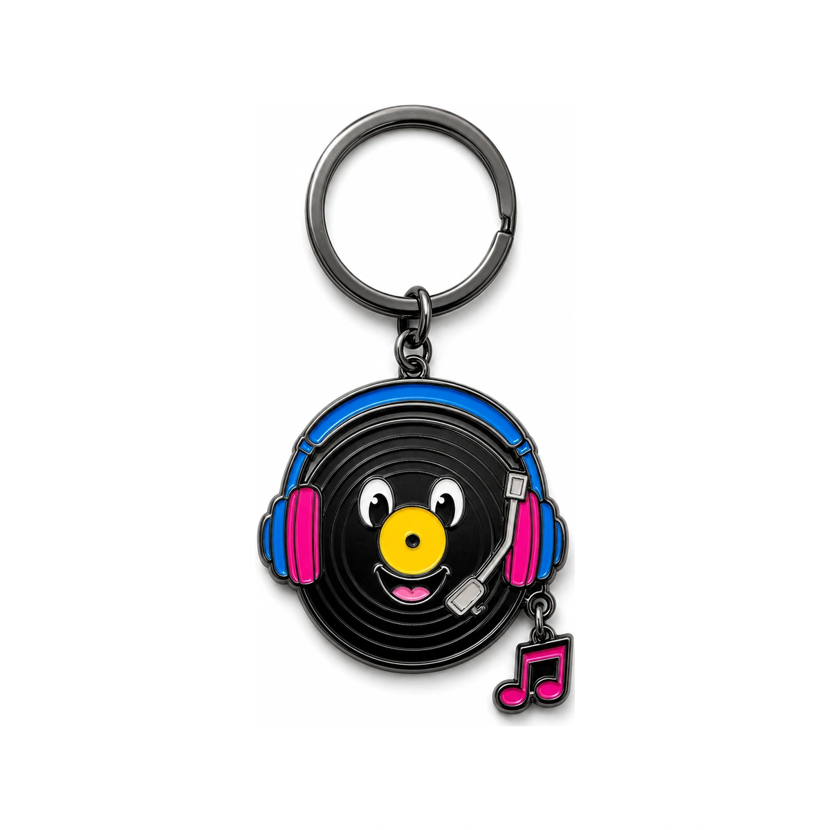 Music Bear Metal Keychains