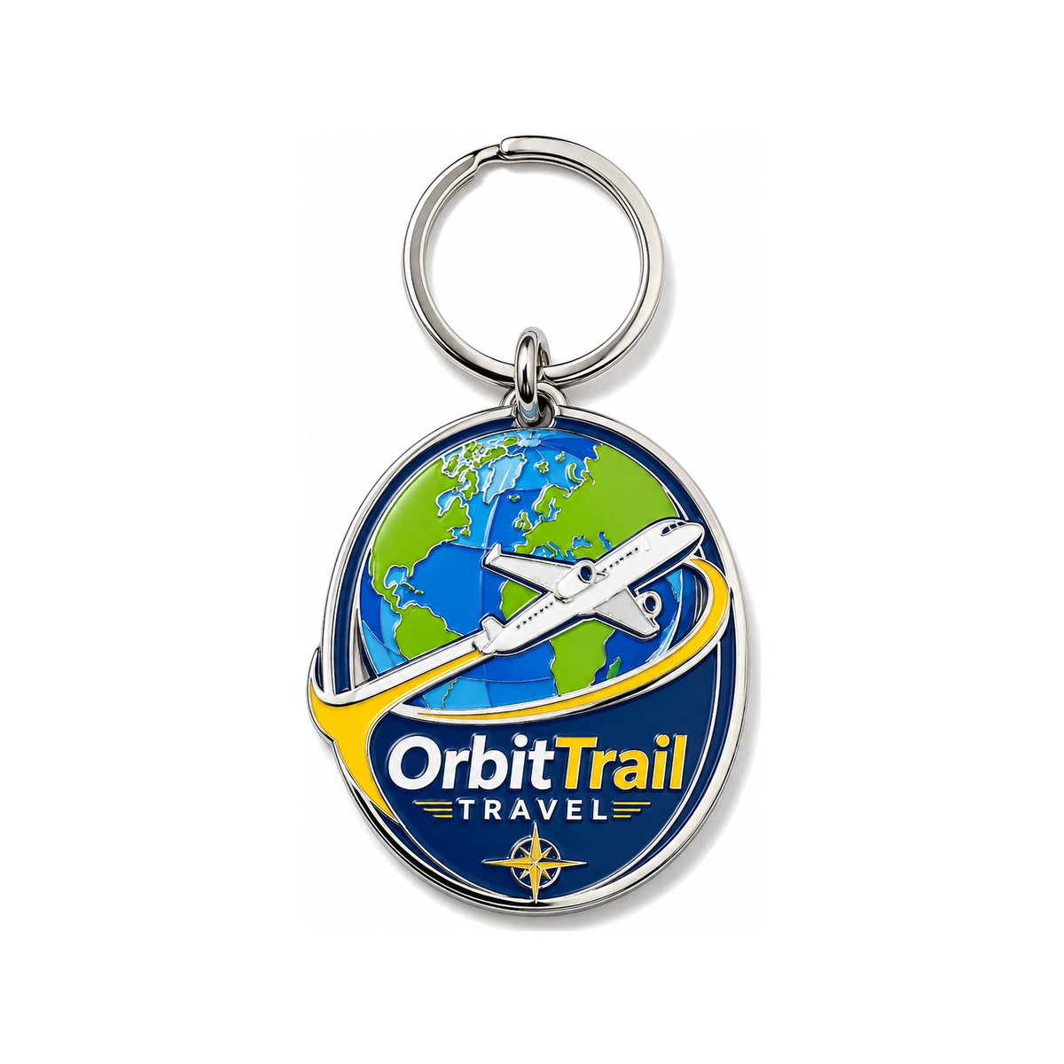 Orbital Trail Engraved Keychains