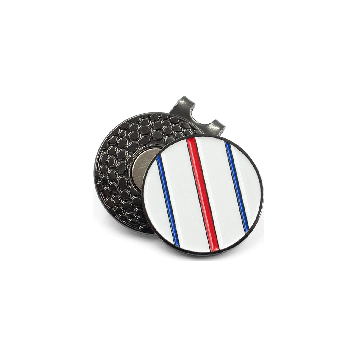 Striped Round Custom Metal Ball Markers
