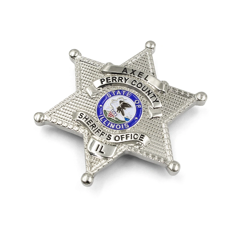 Custom Sheriff Badge Uniform Clips